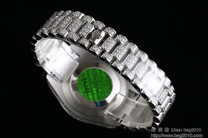 ROLEX勞力士 特別推薦新款 勞力士滿天星鑲鑽系列 電鍍18K金土豪金 純手工四爪鑲鑽 全自動機械表 高檔男表  wssb4600